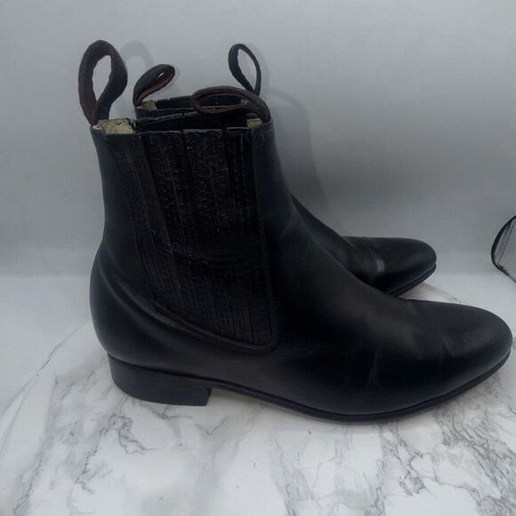 CAMARENA Other - CAMARENA Black Leather Mexican Charro Boot-7.5
